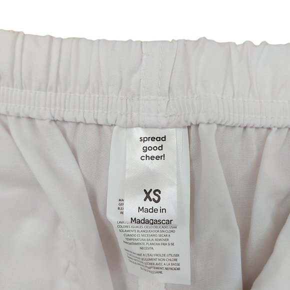 WoderWink Scrub Pants Flare Leg Elastic Waist Lightweight White Womens Size XS - Picture 10 of 10